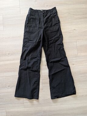 Maeve The Junie Jean Black High Waisted Wide Leg Flare Pants